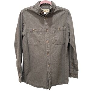 Duluth Trading Co Men's Charcoal Button-Down Shirt